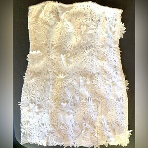 Vici white mini  Flower Party dress